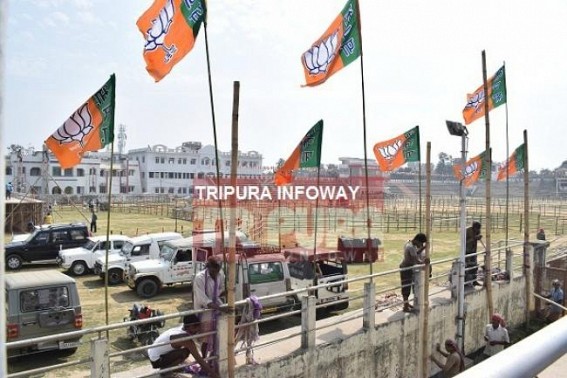Preparations on peak for Prime Ministerâ€™s last Election rallies in Tripura : Security beefed up at Agartala, Santir Bazar